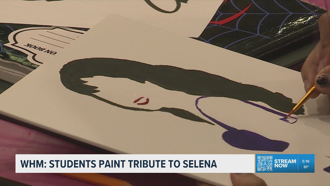 Texas A&M Corpus Christi students paint tribute to Selena
