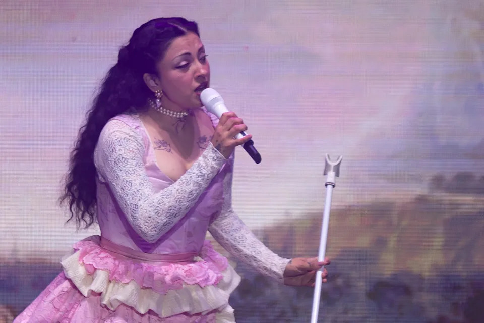 Mon Laferte performs at a concert at the El Paso County Coliseum in El Paso on Tuesday, May 21, 2024.