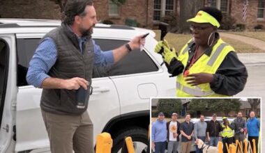 Texas elementary school 'dads club' gifts Jeep to beloved crossing guard after her car broke down
