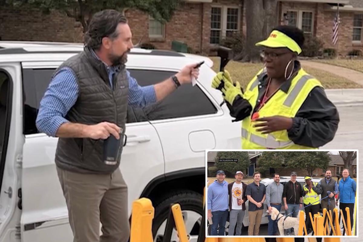 Texas elementary school 'dads club' gifts Jeep to beloved crossing guard after her car broke down