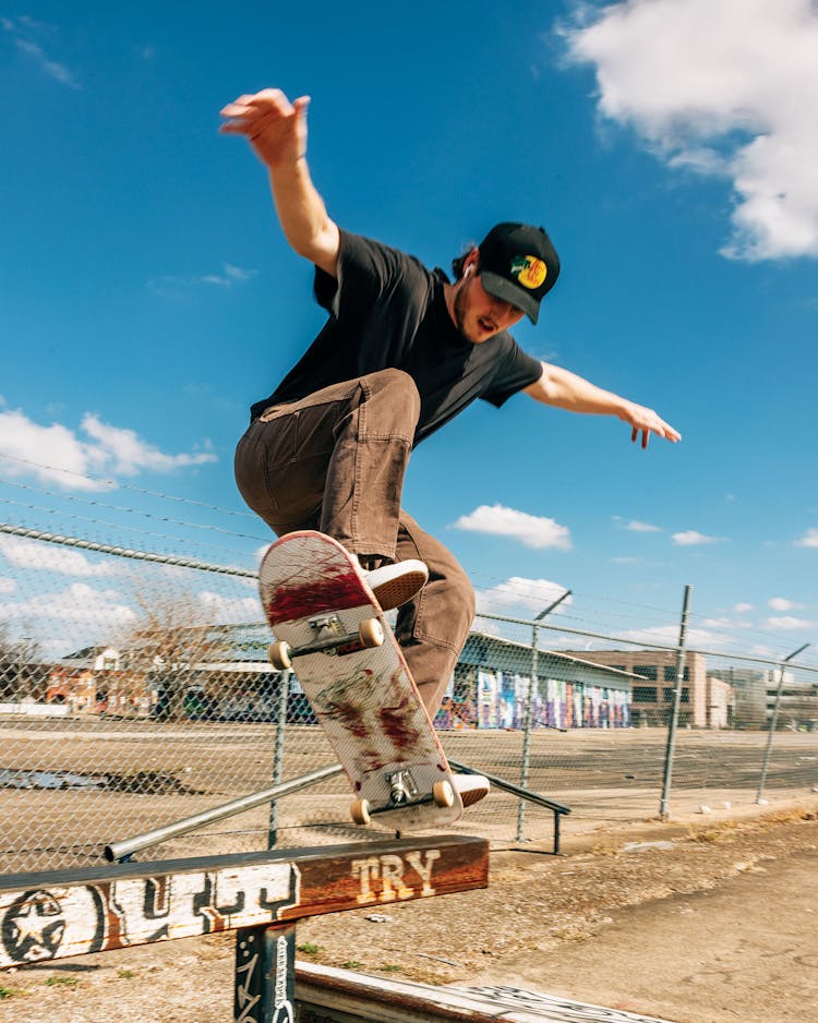 photo of skateboarder