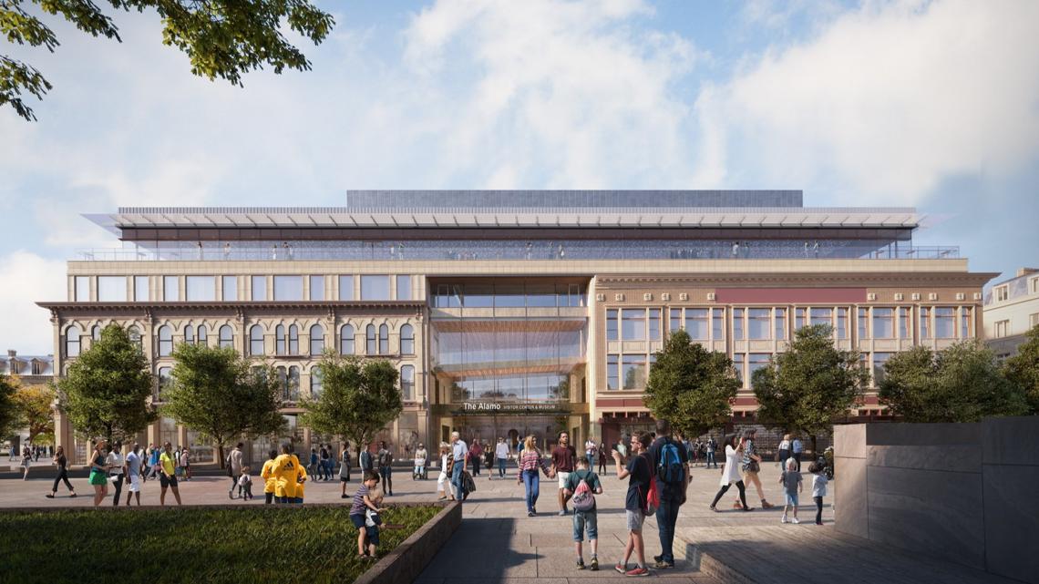 Final beam set for new Alamo Visitor Center and Museum in milestone ceremony