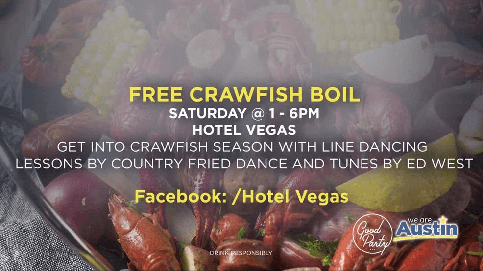 Free Crawfish Boil at Hotel Vegas