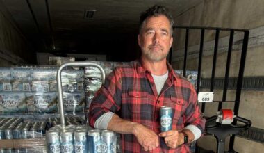 Special Busch Light delivery goes to Houston for Iowa vs. Nebraska