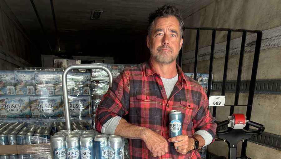 Special Busch Light delivery goes to Houston for Iowa vs. Nebraska