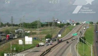 Major accident closes eastbound I-30 near Las Vegas Trail