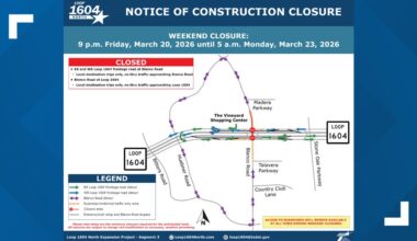 San Antonio's Blanco Road and Loop 1604 to see traffic changes with new 'diverging diamond interchange'
