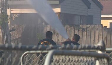 Multiple homes catch fire on Naples Street, one man sent to the hospital