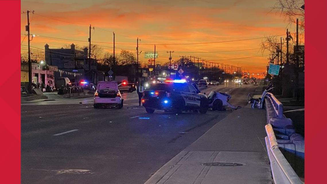 SAPD: 3 taken to hospital after major wreck possibly caused by racing