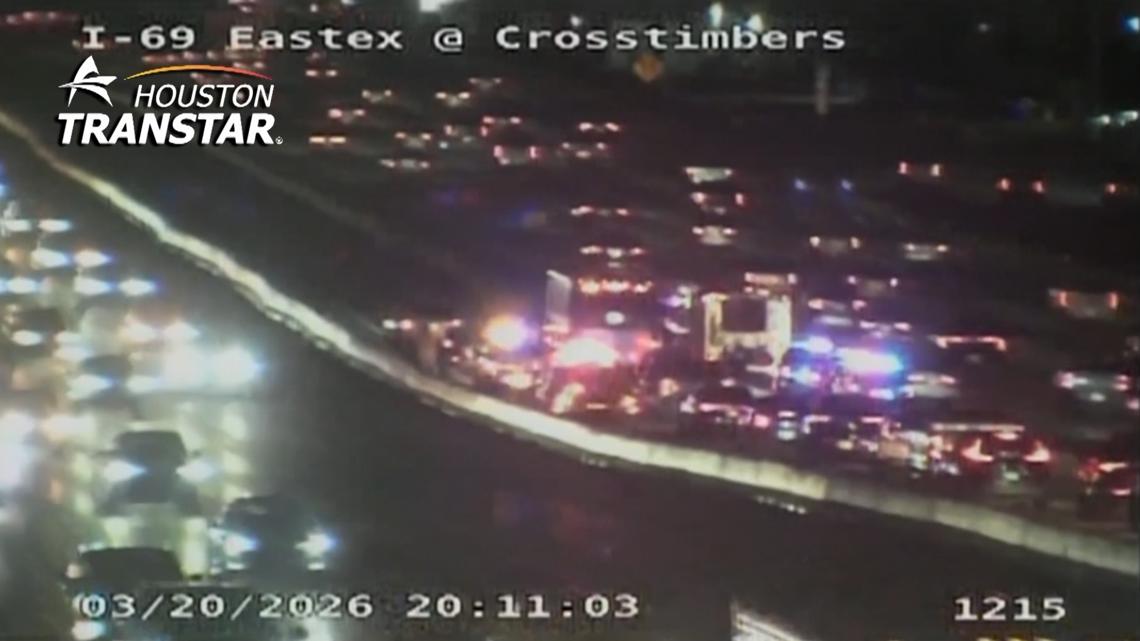 Pedestrian killed in Eastex HOV lanes near Crosstimbers, HCSO says