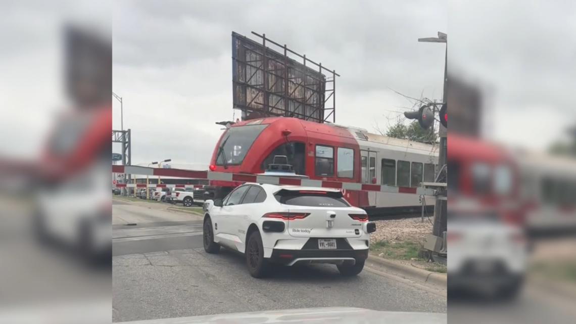 Waymo restricts some routes after viral video shows car had a near miss with Texas train