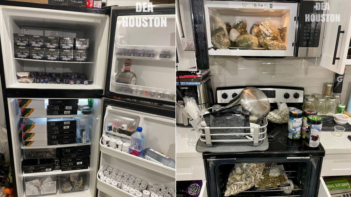 'Drugs were hidden everywhere' | DEA finds drugs stuffed in fridge, oven in southwest Houston bust