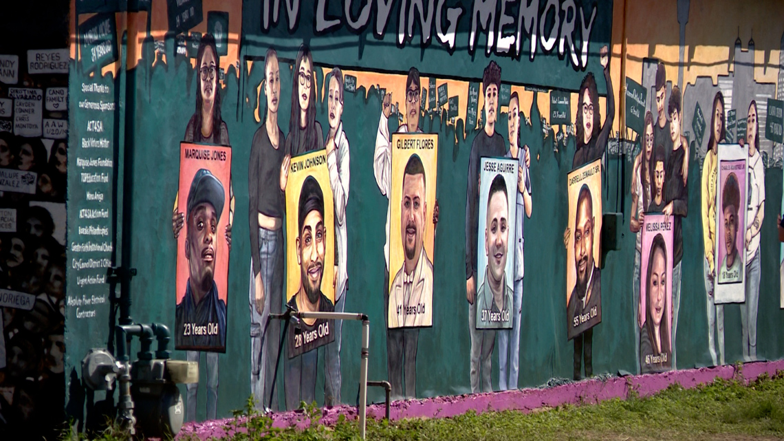 'We decided to come back bigger and better' | Vandalized ‘Say Their Names’ mural on San Antonio’s east side restored and rededicated