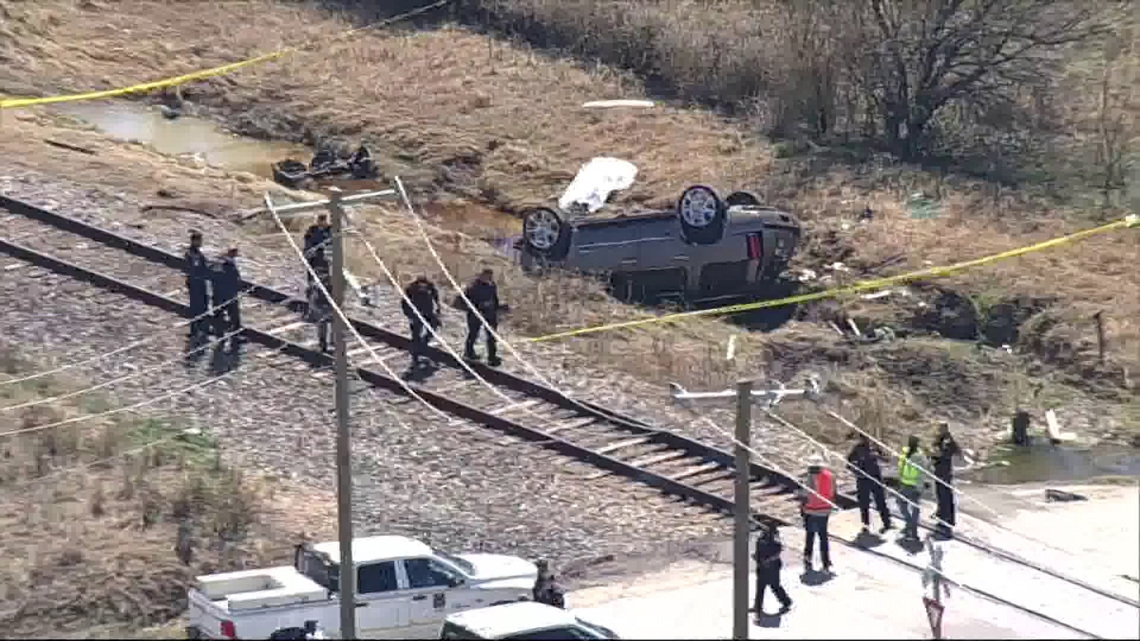 Driver killed after SUV collides with train in North Texas, officials say