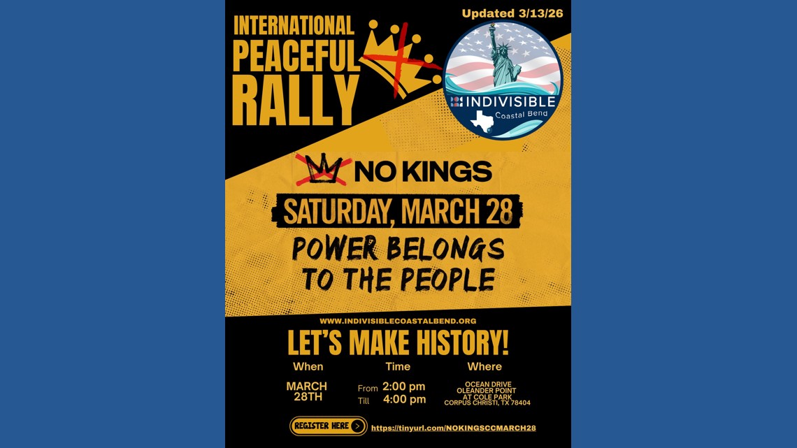 “No Kings” rally planned in Corpus Christi as global protests grow