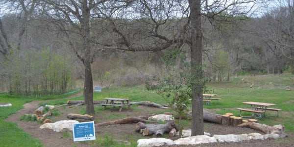 Austin residents help turn flood land into nature play area