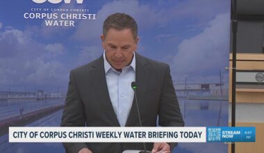 City of Corpus Christi weekly water briefing today