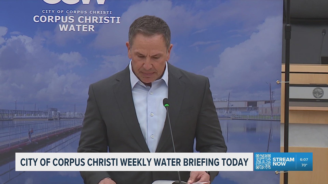 City of Corpus Christi weekly water briefing today
