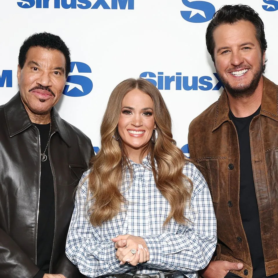 Lionel Richie, Carrie Underwood and Luke BryanCredit: Cindy Ord/Getty