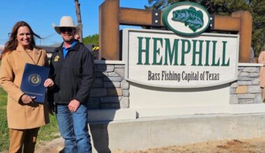 East Texas city celebrates new title as 'Bass Fishing Capital of Texas'