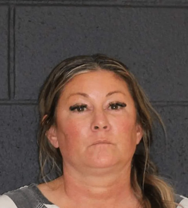 <em>Mugshot of Kristine Hicks, courtesy of the Hopkins County Sheriff’s Office.</em>