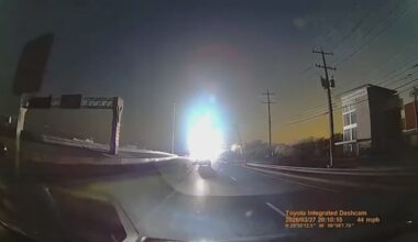 WATCH: Powerlines crumple over on gusty evening in northwest San Antonio, causing outages