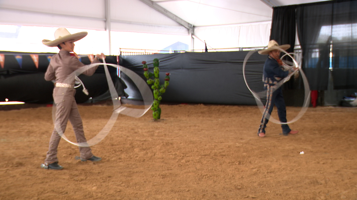 A traveling charro family is bringing a 500-year-old tradition to the Houston Rodeo every day