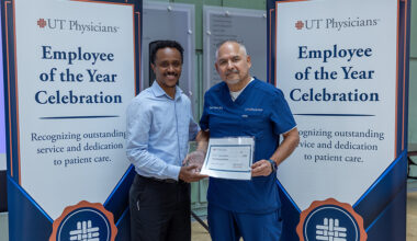 Oscar Ybarra is the 2025 UT Physicians Employee of the Year