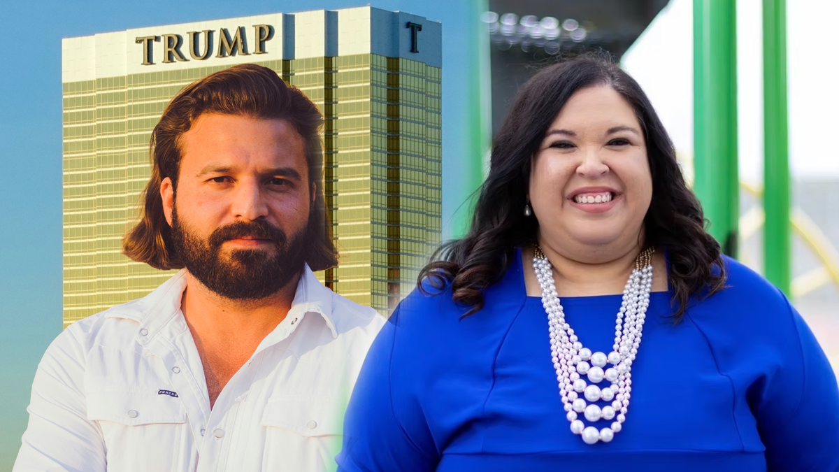 A picture of Brandon Herrera on the left and Katy Padilla Stout on the right.