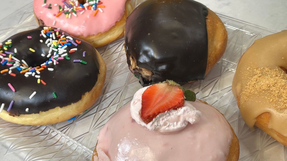 “These donuts are actually all vegan… we fry ours with just vegetable oil, so that’s what makes it vegan and vegetarian.”