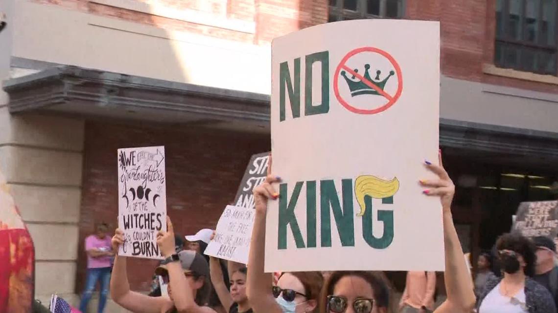 'No Kings' March in downtown San Antonio