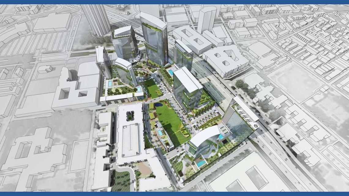 Advancement made in development at site known for "Leaning Tower of Dallas"