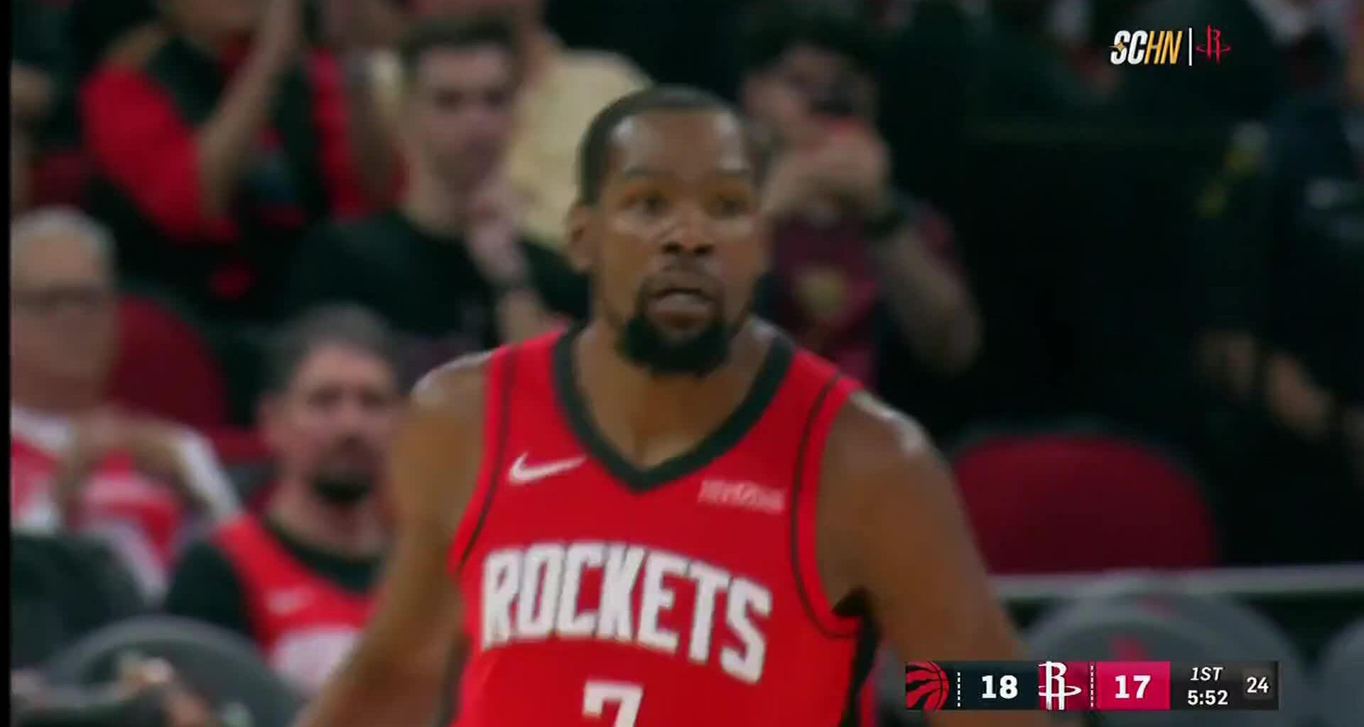 Durant, Thompson lead Rockets to 113-99 win over Raptors