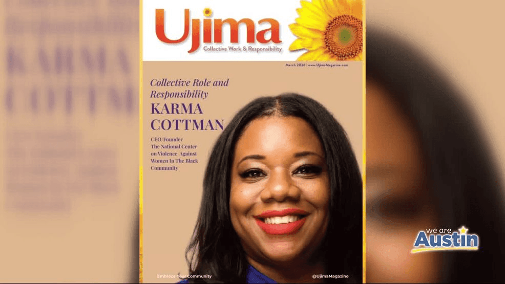 The feature story focuses on Karma Cottman, the founder and CEO of the National Center on Violence Against Women in the Black Community. The article explores her work advocating for and supporting Black women affected by violence, as well as the responsibility she carries in leading efforts to create safer and more supportive communities.