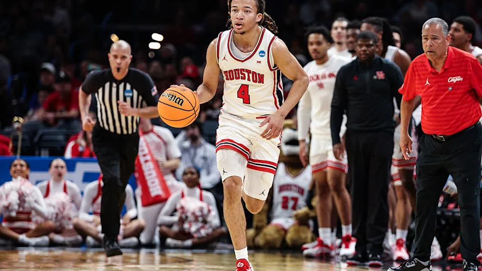 <div>OKLAHOMA CITY, OKLAHOMA - MARCH 19: Kingston Flemings #4 of the Houston Cougars drives the ball during the first round of the 2026 NCAA Men's Basketball Tournament against the Idaho Vandals held at Paycom Center on March 19, 2026 in Oklahoma City, Oklahoma. (Photo by Shane Bevel/NCAA Photos via Getty Images)</div>