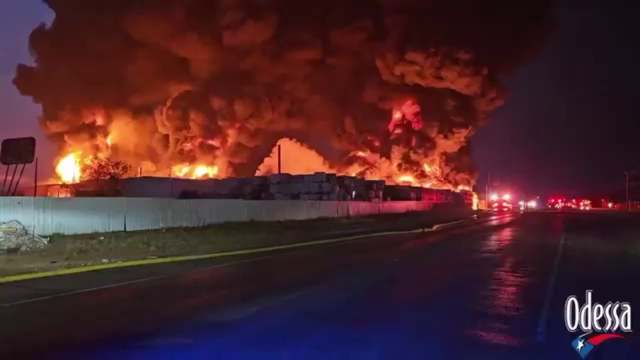 Permian Basin Containers fire July 23, 2024