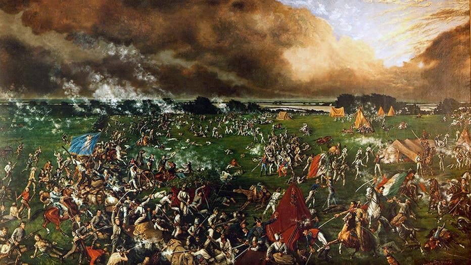 Battle of San Jacinto, 21 April 1836: Texas War of Independence (from Mexico) also called the Texas Revolution. Mexicans led by Santa Anna defeated in 12 minutes by Texian (US) forces under Sam Houston. Santa Anna captured and forced to sign Treaty of Velasco on 14 May which recognized the independence of Texas.