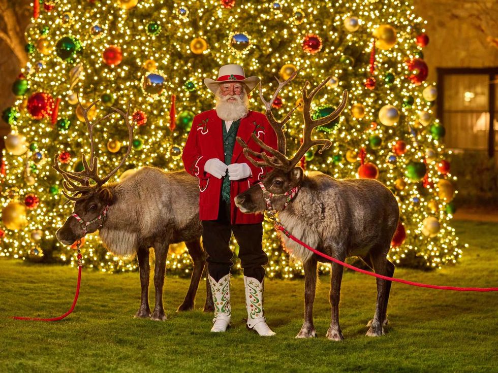 Hotel Drover holiday, Cowboy Santa, Christmas Stockyards