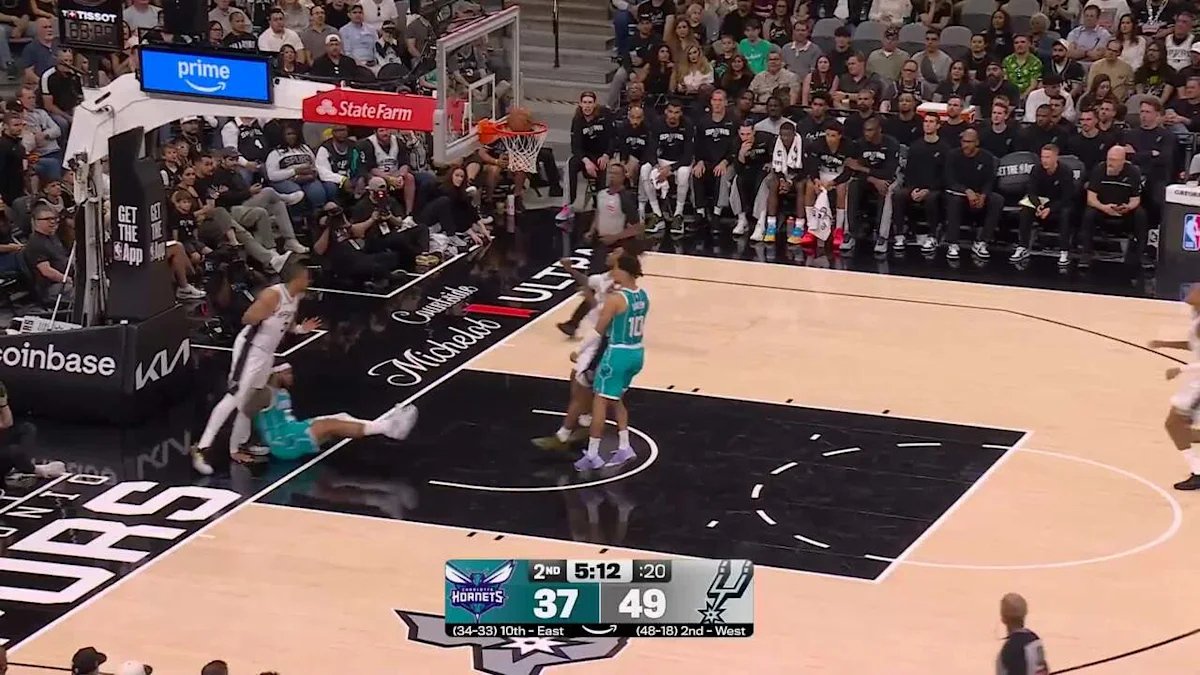San Antonio Spurs vs. Charlotte Hornets - Game Highlights