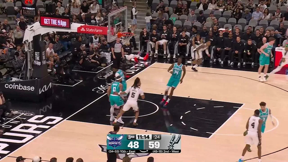 San Antonio Spurs vs. Charlotte Hornets - Game Highlights