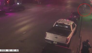 Surveillance camera footage of mass shooting at 6th Street in Austin, Texas