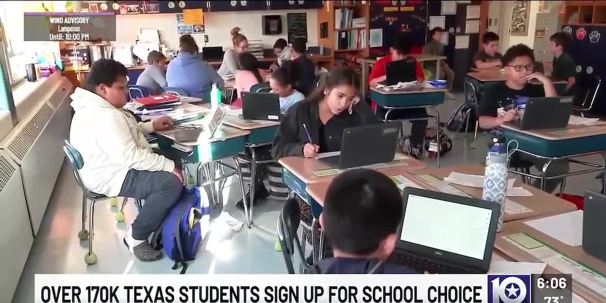 Over 5 thousand Central Texas Students apply for TEFA, The deadline to apply for Texas' school choice program is March 17 at 11:59 p.m