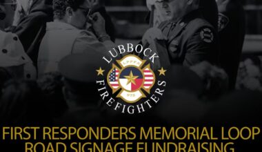 Lubbock Professional Fire Fighters Association raising money for First Responders Memorial