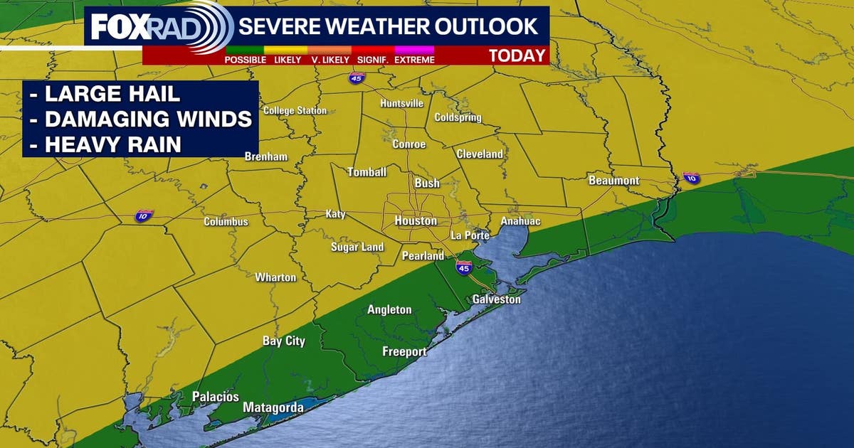 Houston weather: Risk for severe storms to roll in Saturday afternoon