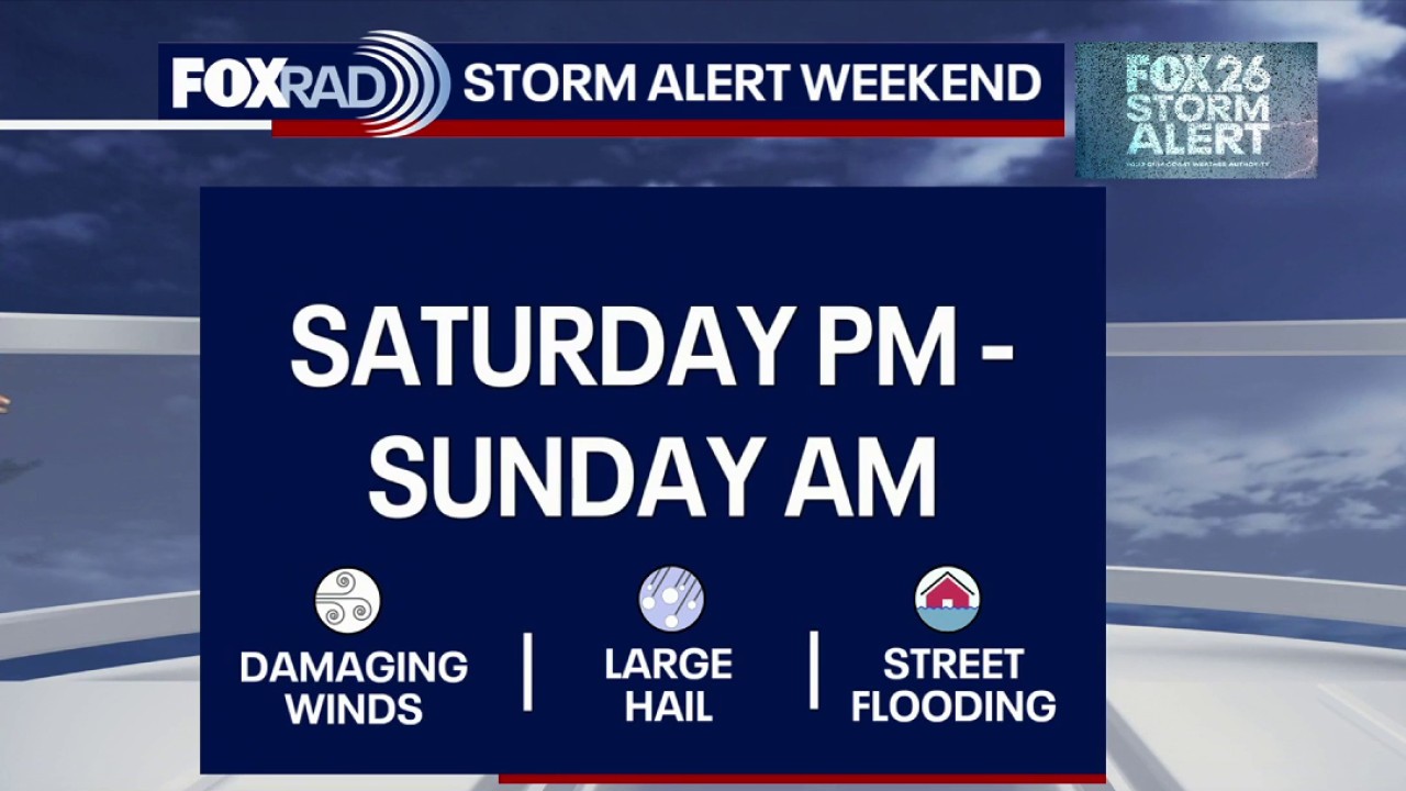 Houston weather: Strong to severe storms possible this weekend