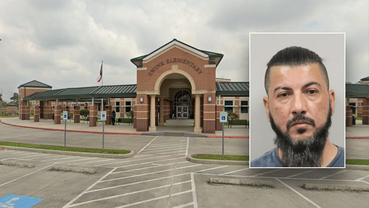 Kyle Chris mugshot and a school from Google Maps