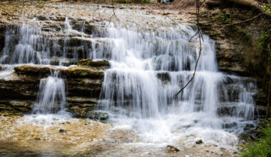 Between Austin And Waco Is Texas' Dog-Friendly Riverside Park With Trails And A Waterfall Swimming Hole
