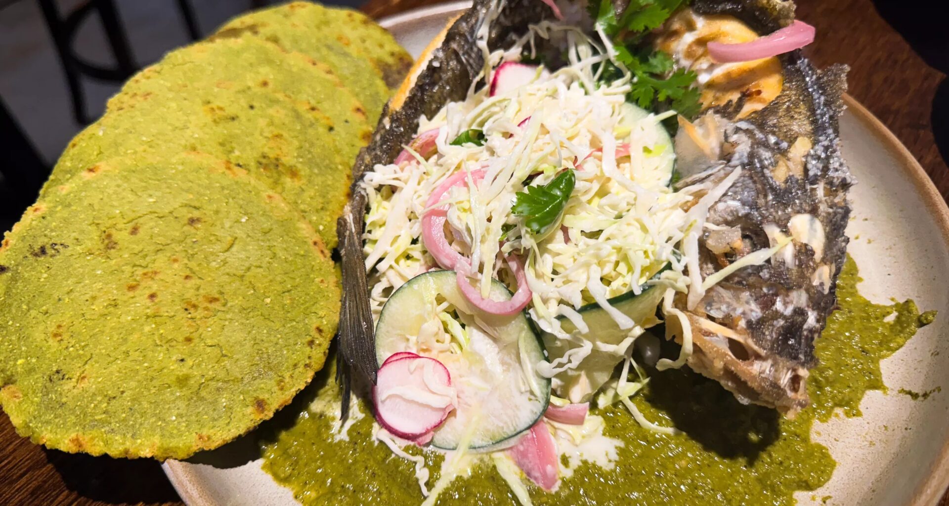 The fish tacos at La Tiki Paisa is the surprise dish of the summer.