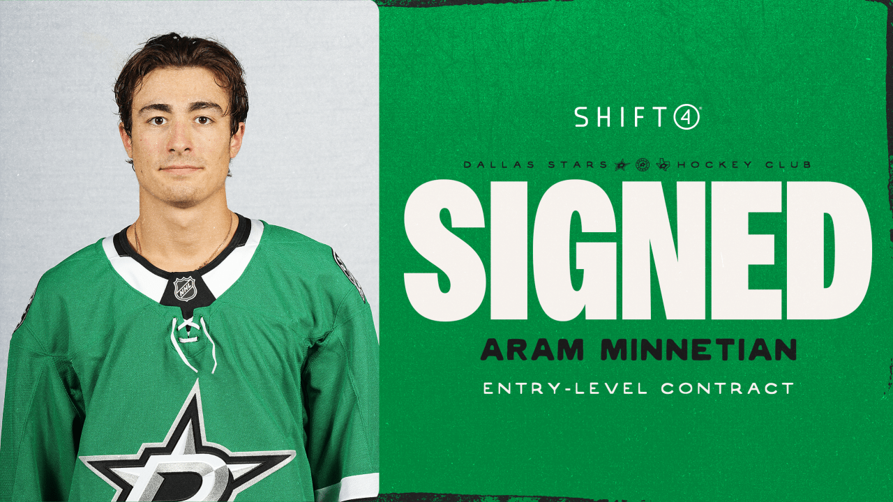 Dallas Stars sign defenseman Aram Minnetian to three-year, entry-level contract
