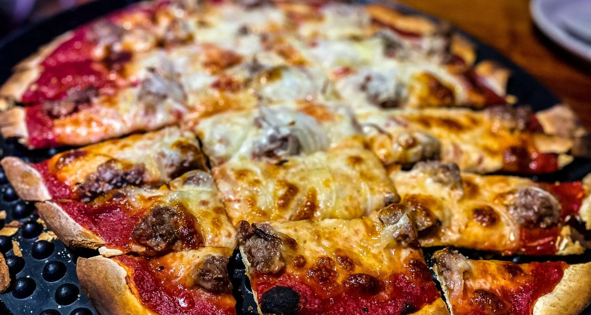 Louie's has tavern-style pizza and vibes.